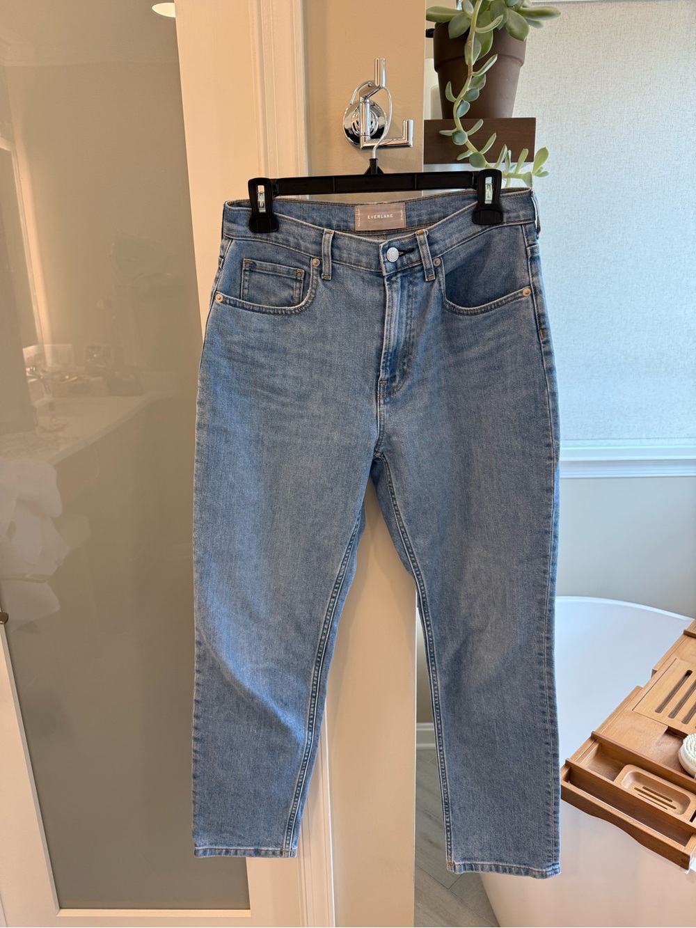 Everlane 28 regular high rise straight jeans